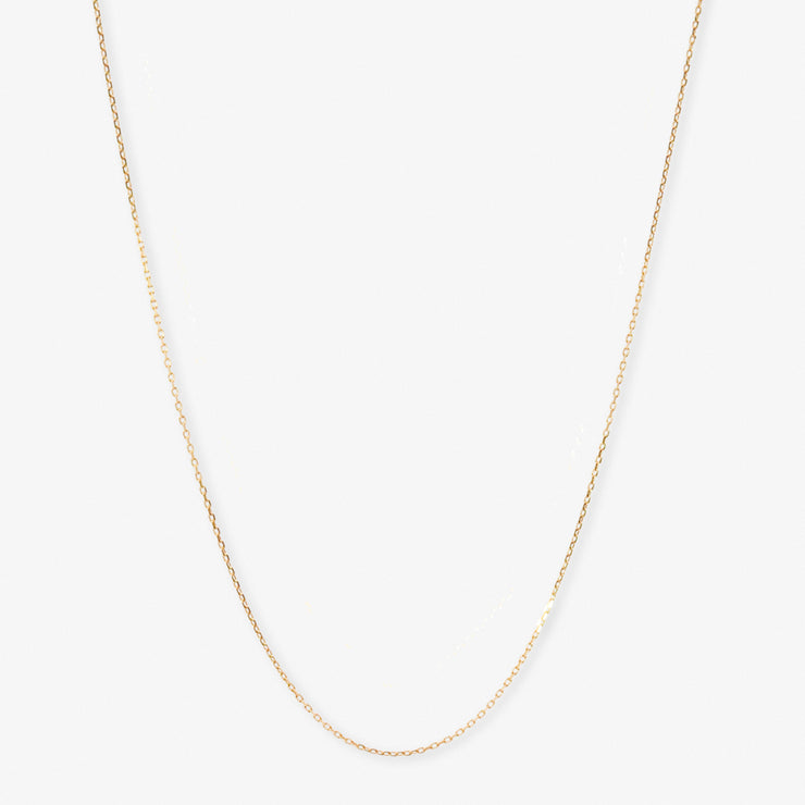 NUDE SHIMMER - 18ct gold, 20" adjustable fine shimmer necklace