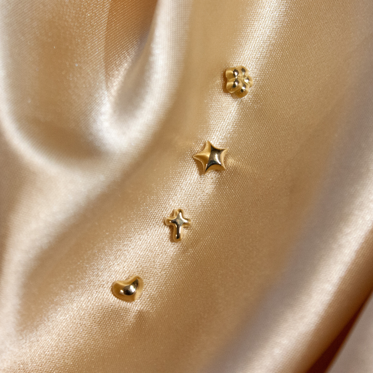 CHUBBY - 18ct gold, Star earring (single)
