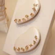 LOVE LETTER - 18ct gold, Initial stud (single)