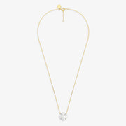 Morganne Bello 18cy yellow gold Victoria mother of pearl claw diamond necklace