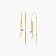 Diamond drop earrings