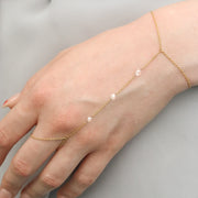 The Alkemistry 18ct yellow gold rose cut diamond hand bracelet