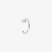 The Alkemistry 18ct white gold diamond hoop loop (single)