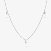 ARIA - 18ct gold, rose cut & brilliant cut diamond triple drop necklace