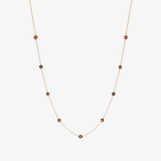 BOBA - 18ct gold, Tiger Eye bead and chain necklace