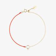 Ruifier 18ct yellow gold Scintilla polaris orb thread and chain bracelet