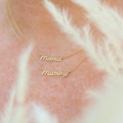 It's Mummy - 18ct gold, Baby Mummy necklace