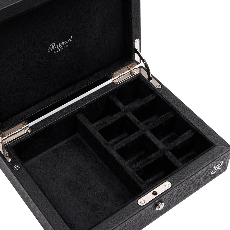 RAPPORT TUXEDO COLLECTION SMALL JEWELLERY BOX BLACK