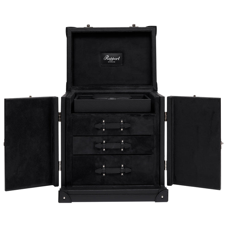 RAPPORT TUXEDO COLLECTION JEWELLERY TRUNK BLACK