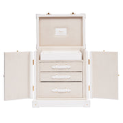 RAPPORT TUXEDO COLLECTION JEWELLERY TRUNK WHITE