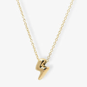 CHUBBY - 18ct gold, Lightening bolt Necklace