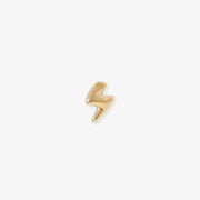 CHUBBY - 18ct gold, Lightening bolt earring (single)