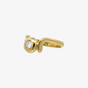 VINTAGE - 18ct gold, Art Dec Diamond Ring