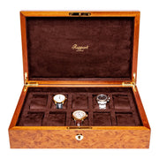 RAPPORT HERITAGE 10 WATCH BOX BURR WALNUT