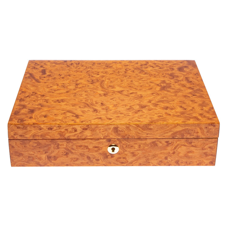 RAPPORT HERITAGE 10 WATCH BOX BURR WALNUT