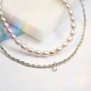 Auric - 18ct gold, 'Nurture' Blue & Turquoise woven chain diamond bracelet