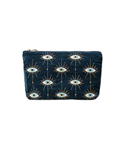 ELIZABETH SCARLETT MYSTICAL EYE EVERYDAY POUCH BLUE