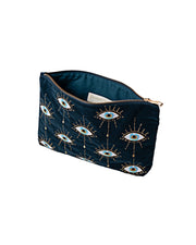 ELIZABETH SCARLETT MYSTICAL EYE EVERYDAY POUCH BLUE