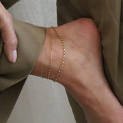 18ct gold anklet