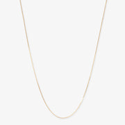 NUDE SHIMMER - 18ct gold, 28" Satouir fine shimmer necklace