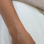 The Alkemistry 18ct yellow gold Nude Shimmer single strand adjuster bracelet
