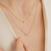 Ruifier 18ct yellow gold Scintilla Polaris diamond chain necklace