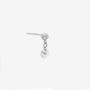 The Alkemistry 18ct white gold Daystar round diamond drop earring (single)