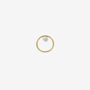 The Alkemistry 18ct yellow gold eclipse stud diamond (single)