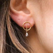 SUNCATCHER - 18ct gold, large diamond chandelier earring (single)