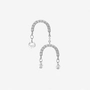 SUNCATCHER - 18ct gold, pave mobile diamond chandelier earring (single)