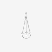 SUNCATCHER - 18ct gold, rose cut diamond pendulum earring (single)