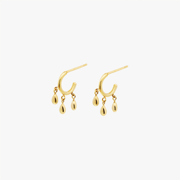 18ct gold hoop earring