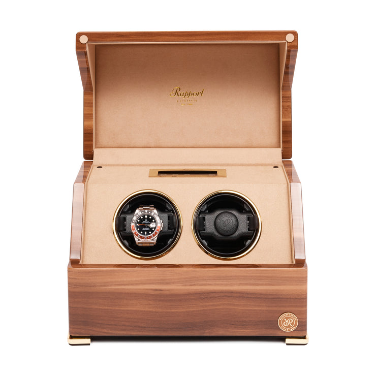 RAPPORT PERPETUA DUO WATCH WINDER WALNUT