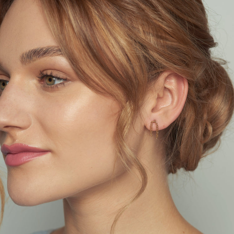 【新品未使用品】Poppy Finch LongPearlEarring POPPY FINCH Split Freshwater Pearl and Sapphire Beaded