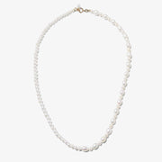 Poppy Finch 14ct yellow gold and pearl strand necklace