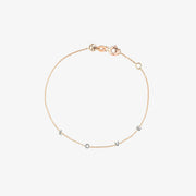 Kismet by Milka 14ct rose gold and diamond love bracelet