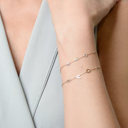 Kismet by Milka 14ct rose gold and diamond love bracelet