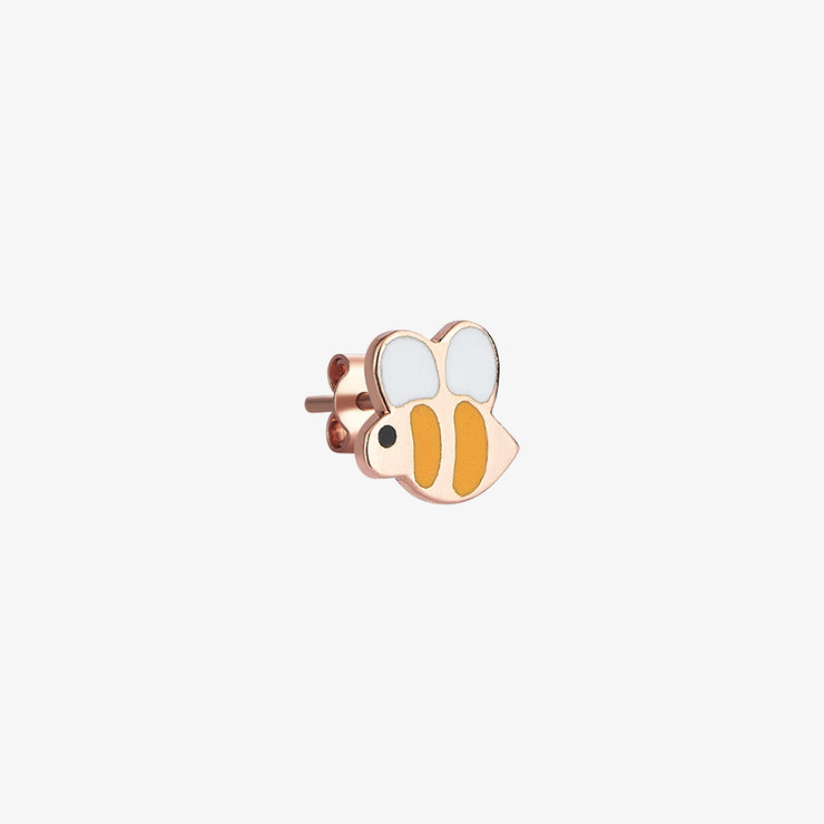Kismet by Milka 14ct rose gold bee stud (single)