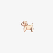 Kismet by Milka 14ct rose gold dog stud (single)