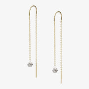The Alkemistry 18ct yellow gold 0.23ct diamond threader earrings (pair)