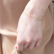 The Alkemistry 18ct yellow gold drilled rose cut diamond bracelet