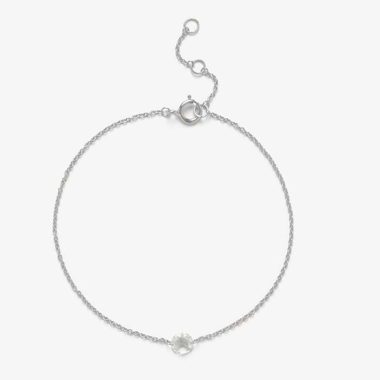 The Alkemistry 18ct white gold drilled rose cut diamond bracelet