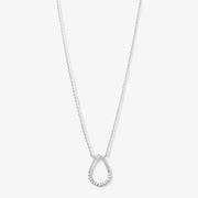 The Alkemistry 18ct white gold and diamond pear necklace