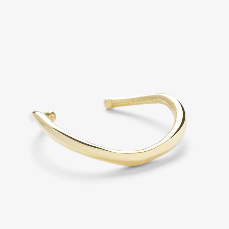 ARIA - 18ct gold, wave comfort ear cuff