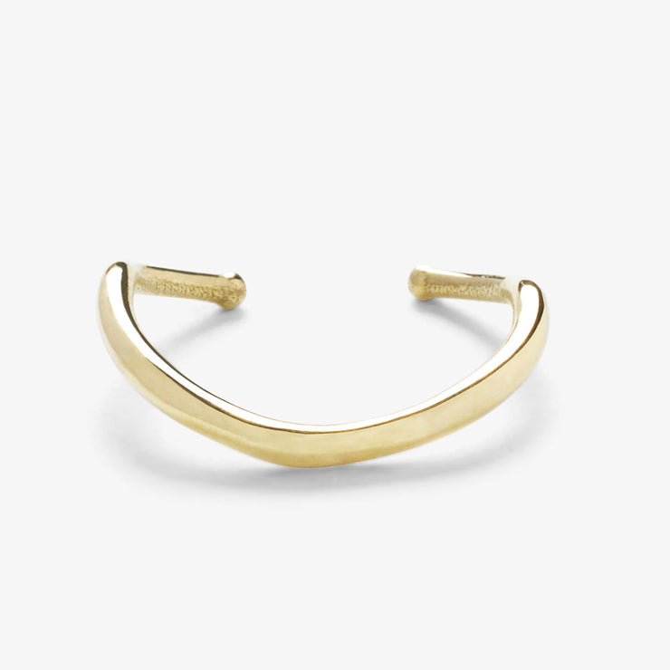 ARIA - 18ct gold, wave comfort ear cuff