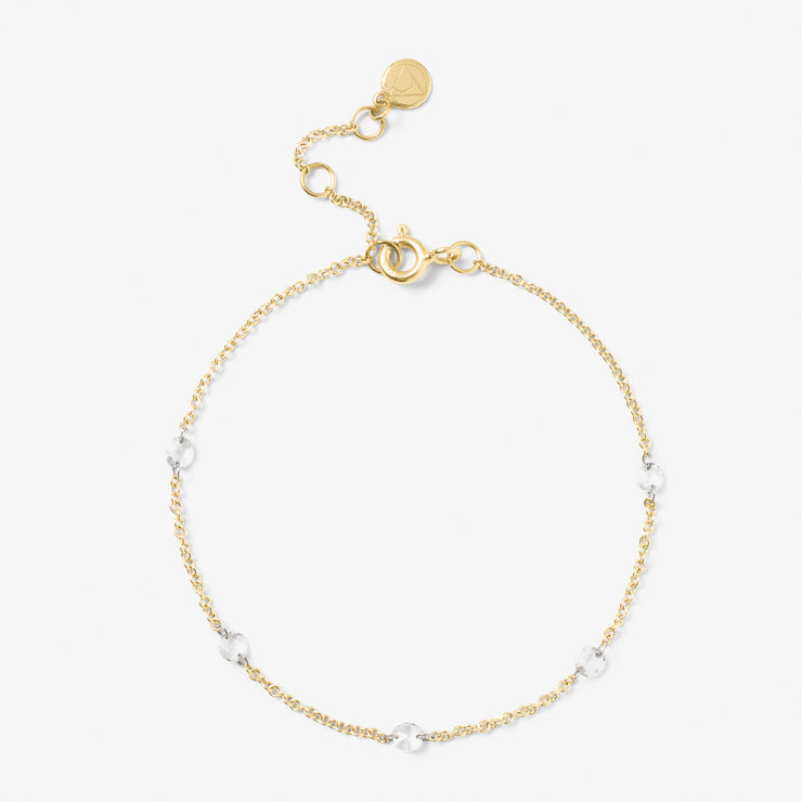 ARIA - 18ct gold, 5 rose cut diamond bracelet
