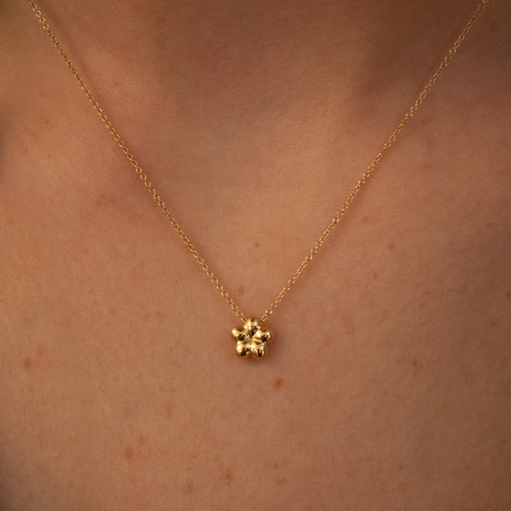 CHUBBY - 18ct gold, Flower Necklace