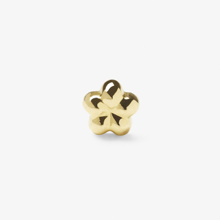 CHUBBY - 18ct gold, Flower earring (single)