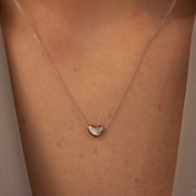 The Alkemistry 18ct white gold Chubby heart necklace