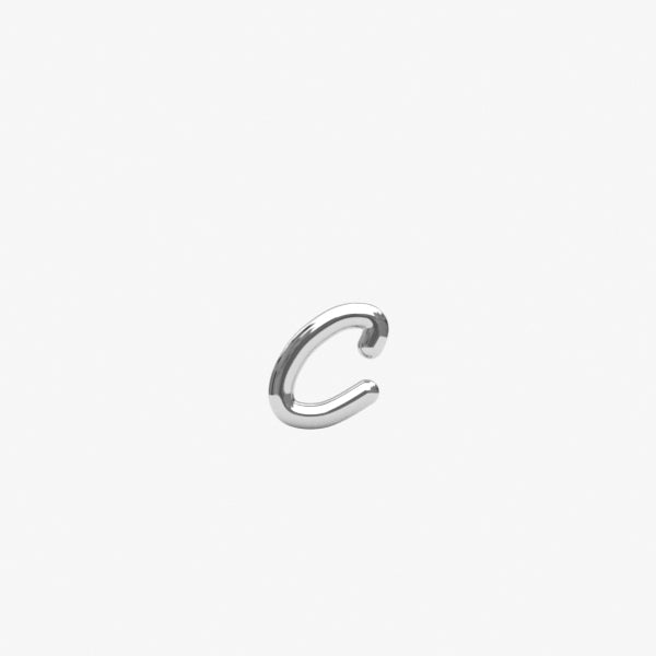 LOVE LETTER - 18ct gold, Initial stud (single)